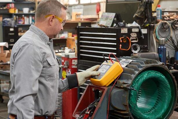 Fluke high-voltage insulation resistance tester and megohmmeter